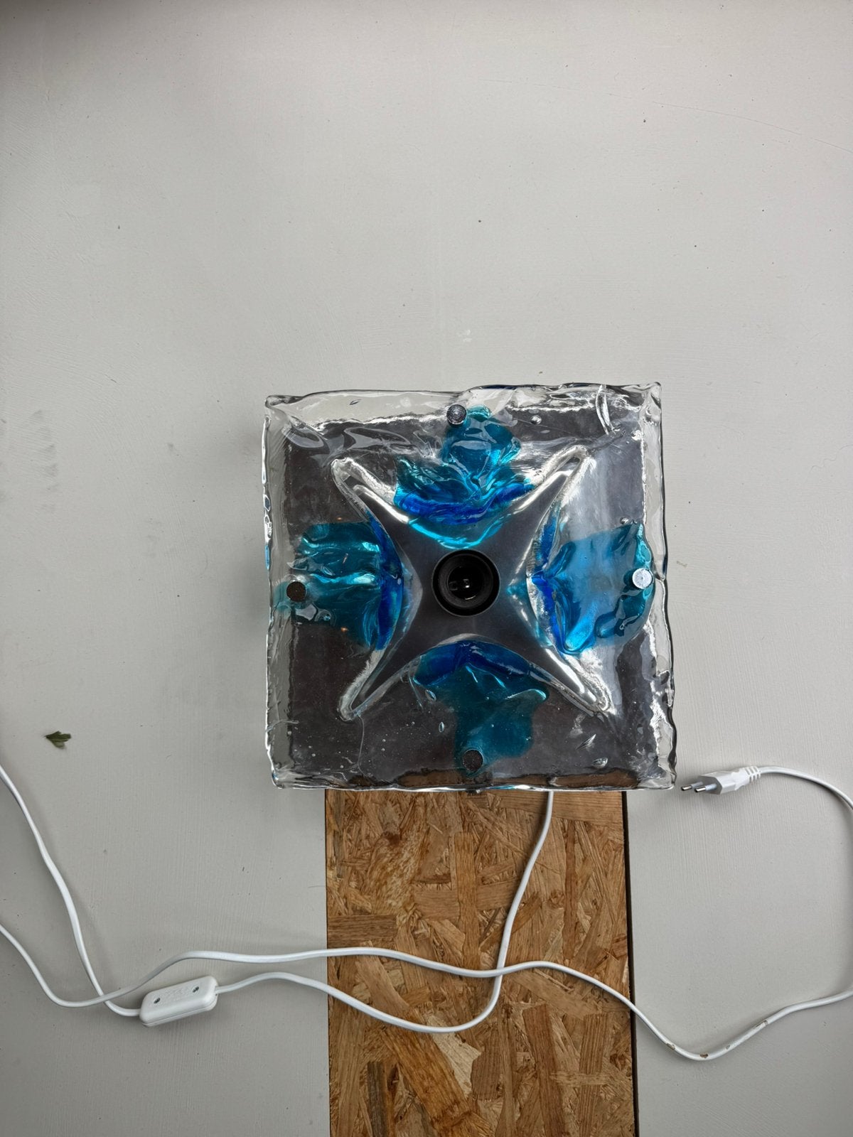 Murano glazen vintage wandlamp, Ophalen of Verzenden, Zo goed als nieuw