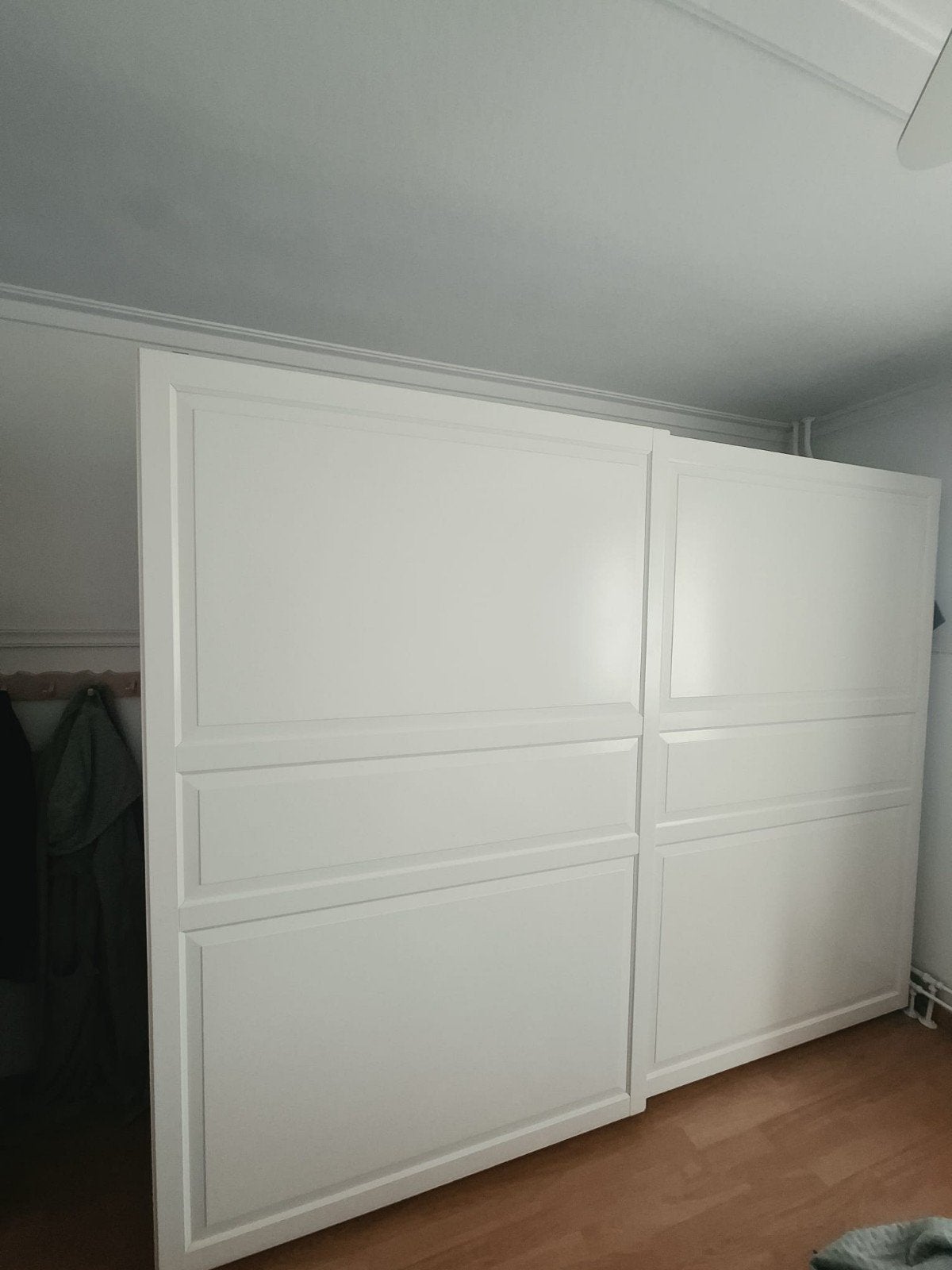 Witte Pax kledingkast uitgebreid ingericht met o.a. lades, Met deur(en), 200 cm of meer, Ophalen of Verzenden, Zo goed als nieuw