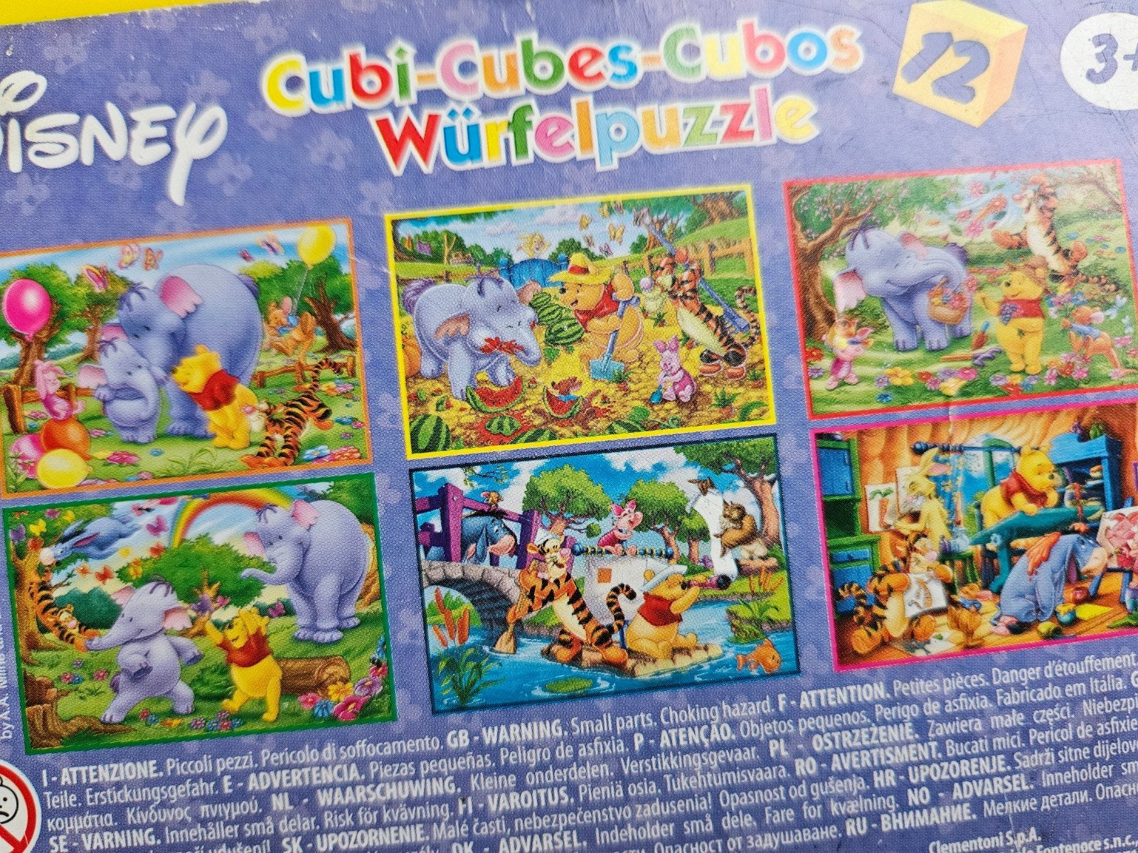 Disney Winnie de Poeh Cubi-Cubes Würfelpuzzle - Gebruikt, Ophalen of Verzenden, Gebruikt, 2 tot 4 jaar