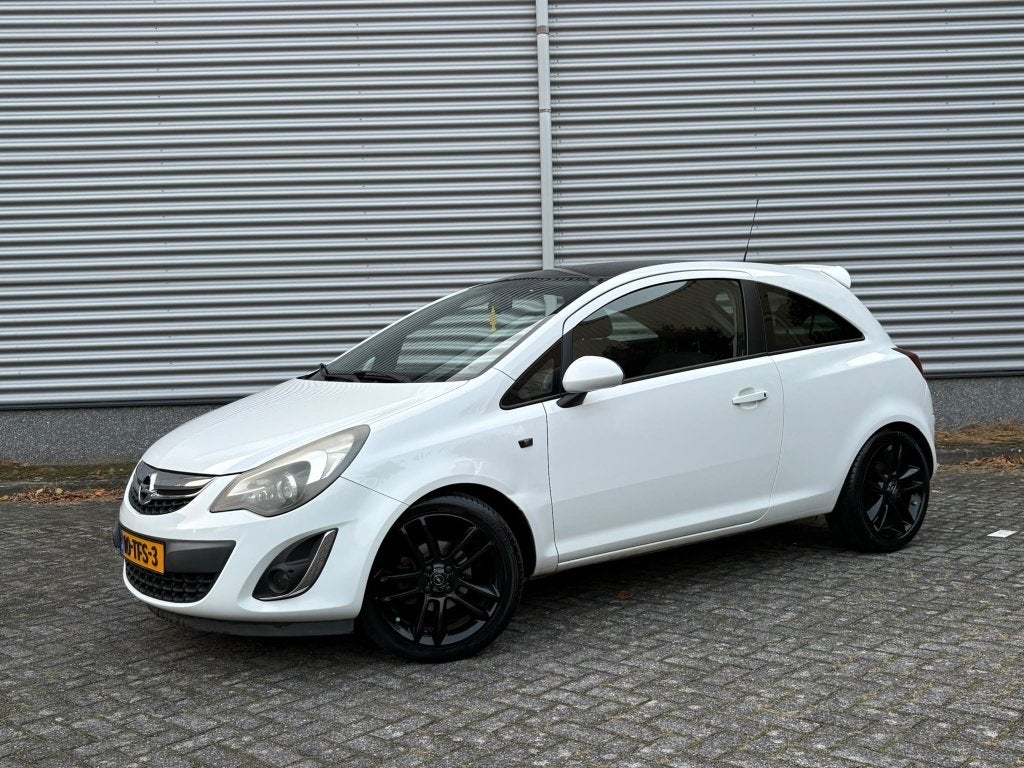 Opel Corsa 1.4 Color Edit. NAVI Cruise Xenon OrgNL, Auto's, Euro 5, 101 pk, Leder en Stof, Wit