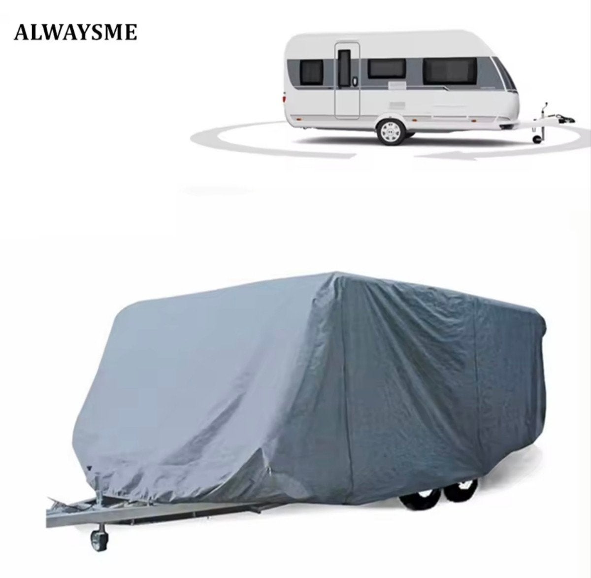 Caravanhoes kleur zilver/zwart, Ophalen of Verzenden, Nieuw