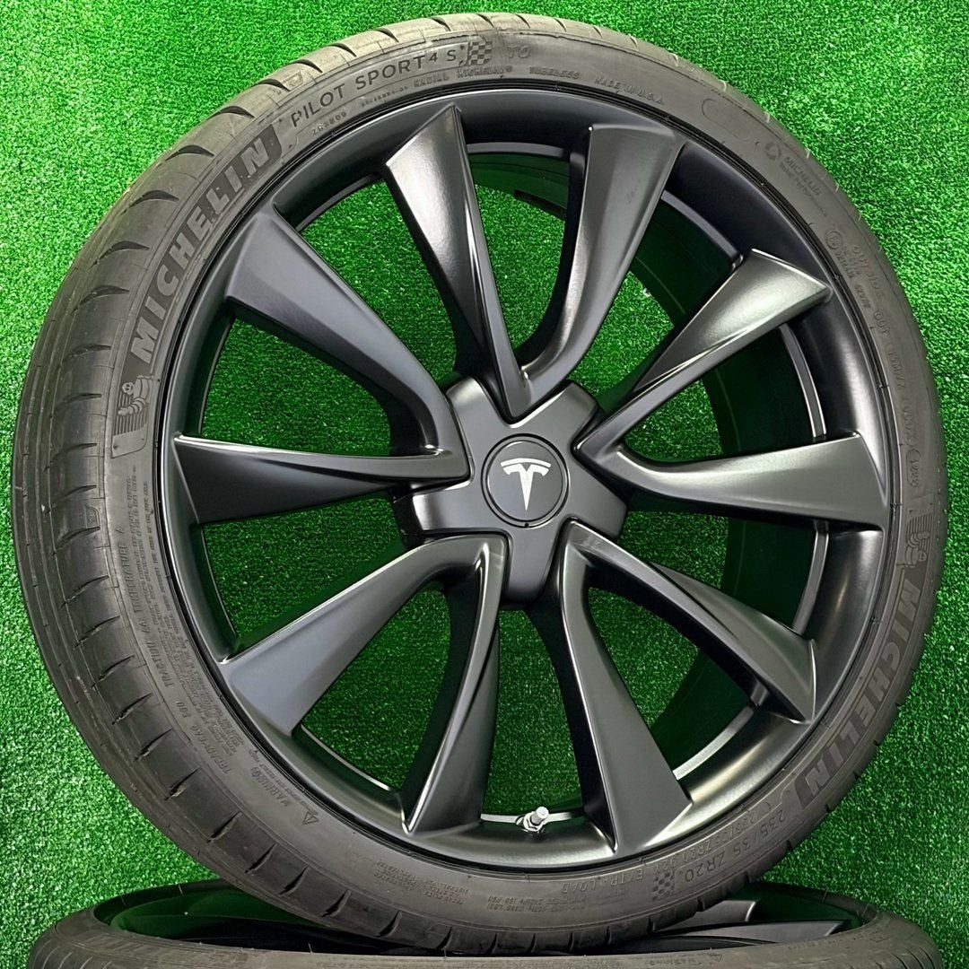 Originele 20 inch Tesla Model 3 Performance velgen banden, Auto-onderdelen, Gebruikt, -, -, Banden en Velgen