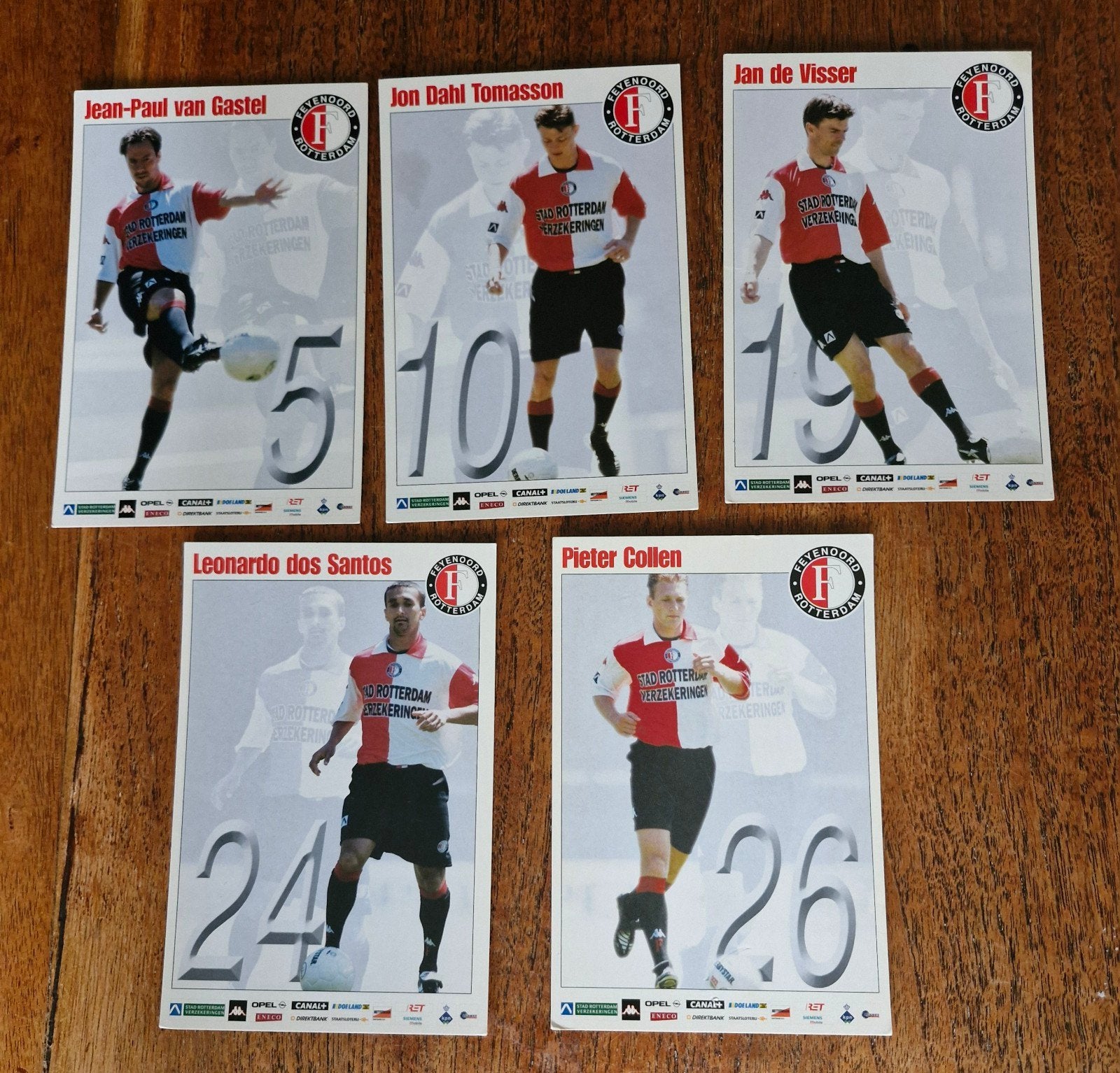 Feyenoord Selectiekaarten 2000/2001 UEFA Cup Winnaar, Ophalen of Verzenden, Gebruikt, Feyenoord, Spelerskaart
