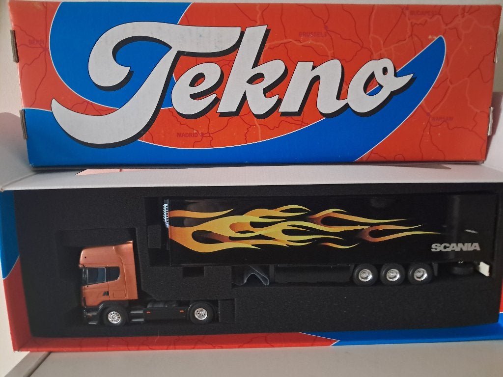 Tekno Scania topline, Hobby en Vrije tijd, Modelauto's | 1:50, Ophalen of Verzenden, Zo goed als nieuw, Bus of Vrachtwagen, Tekno