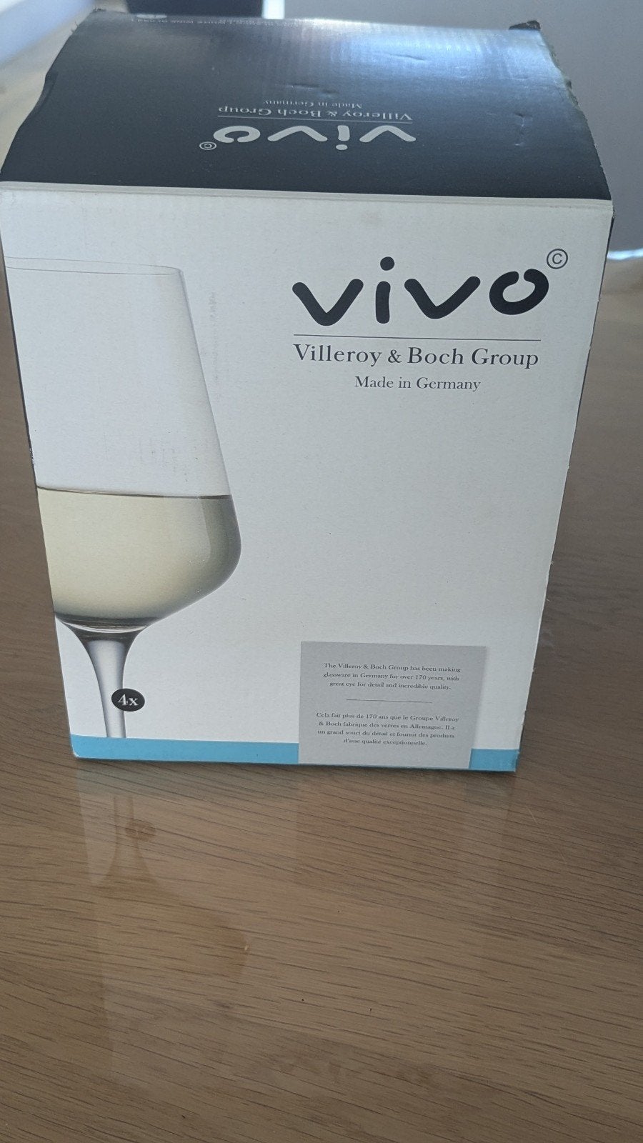 Vivo Villeroy & Boch Group witte wijnglazen (4 stuks), Ophalen, Nieuw, Wit, Overige merken