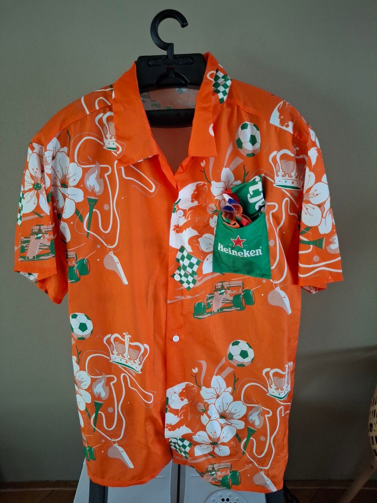 Oranje WK Shirt Heineken Maat L/XL, Ophalen of Verzenden, Zo goed als nieuw, Maat 56/58 (XL), Oranje of Koningsdag