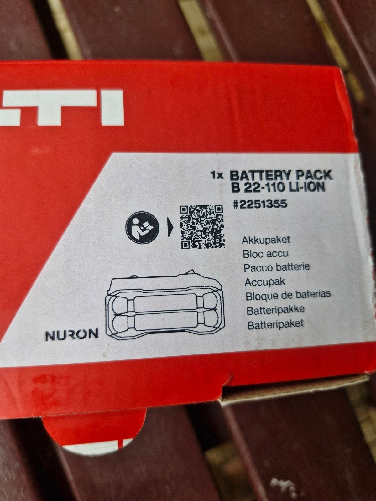 HILTI accu B 22-110LI-ion, Ophalen of Verzenden, Nieuw