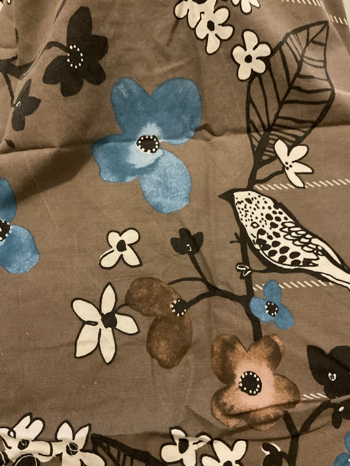 Van Dijck Dekbedovertrek 220x240 cm - Bloemen en Vogels, Gebruikt, Dekbedovertrek, Vandyck, Katoen