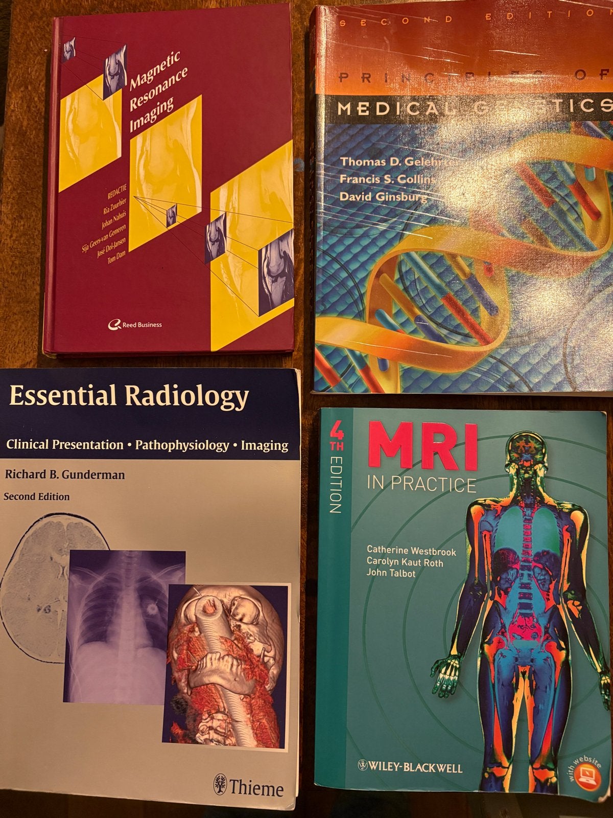 Medische boeken: MRI, Radiologie, Genetica (HBO/WO), Ophalen, Beta, Zo goed als nieuw, HBO