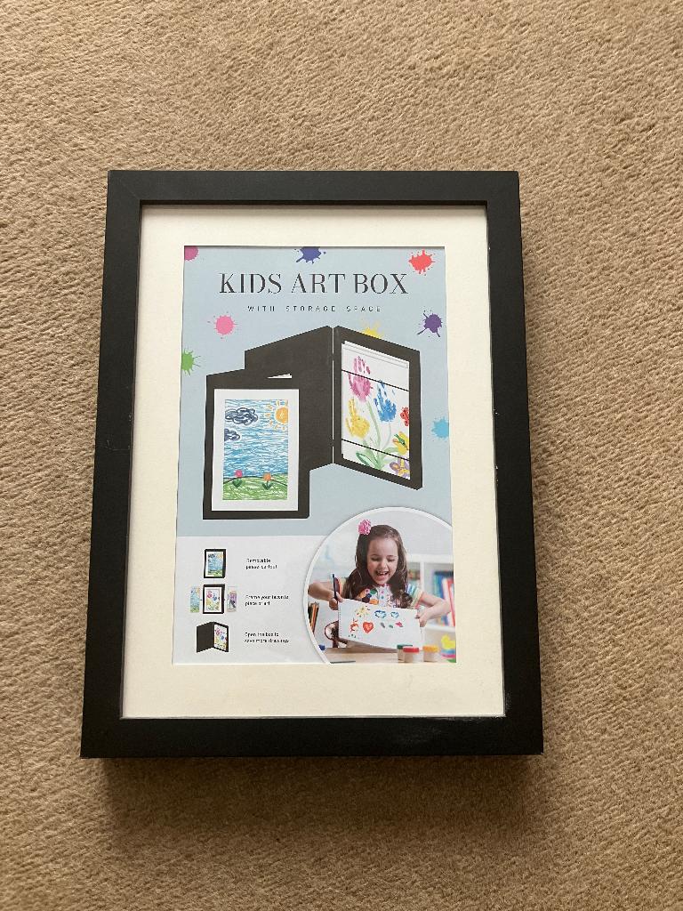 Wisselijst met opbergruimte kids art box A4 formaat, Verzamelen, Posters, Nieuw, Overige onderwerpen, A4 of kleiner, Met lijst