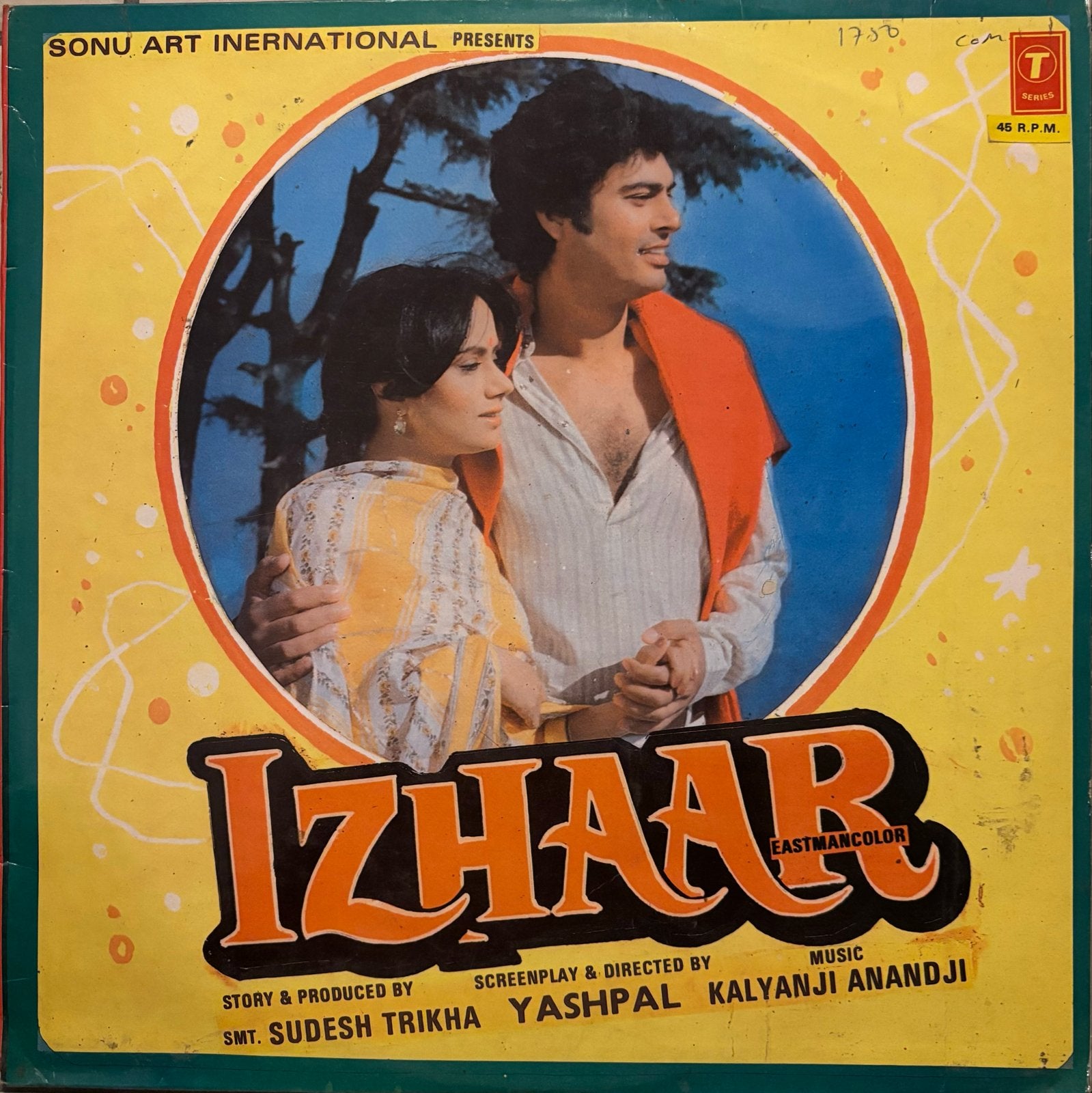 Izhaar - Indiase Bollywood Soundtrack Vinyl LP, Gebruikt, Verzenden, Originele persing, 1970 - 1979
