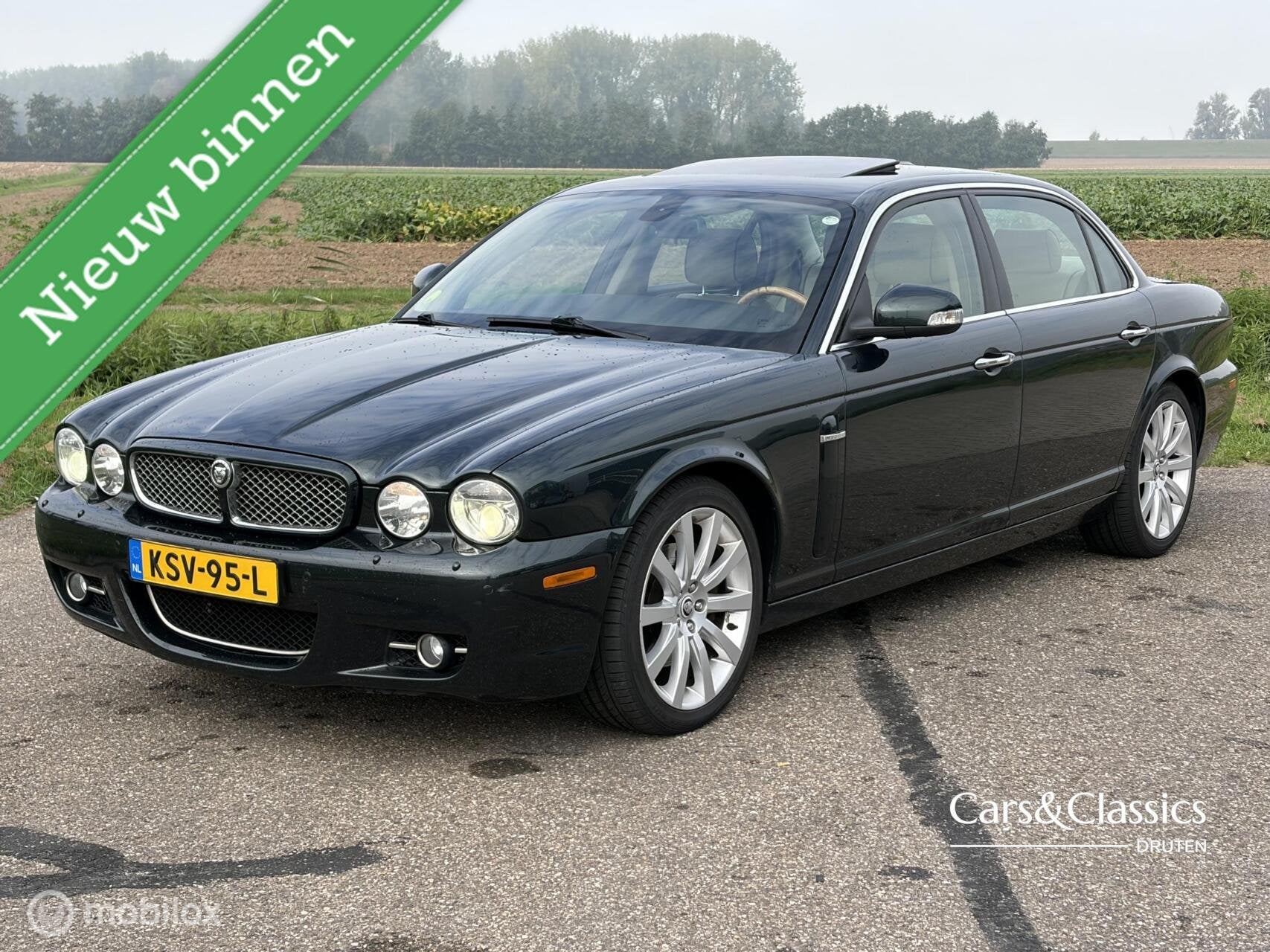 Jaguar XJ 2.7D LWB - Botanical green metallic - Beige leder, Automaat, Achterwielaandrijving, Gebruikt, Bedrijf