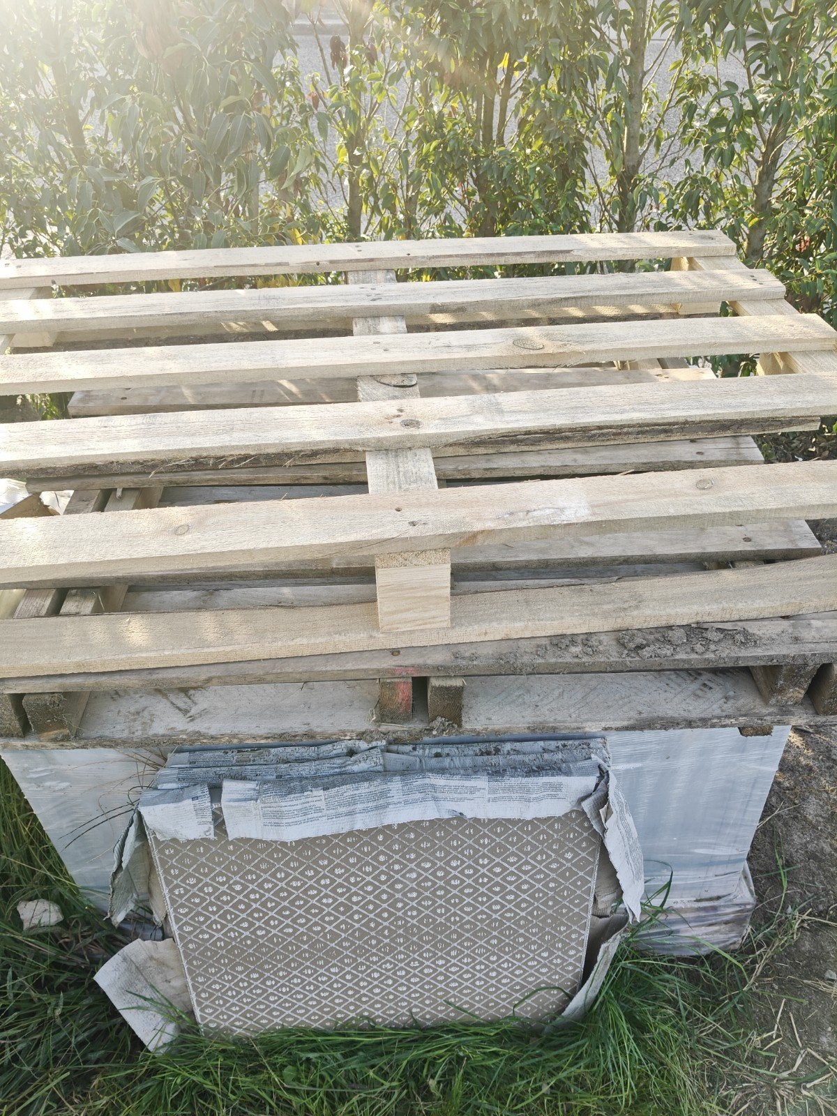 Drie gratis pallets, Ophalen, Gebruikt, Pallet