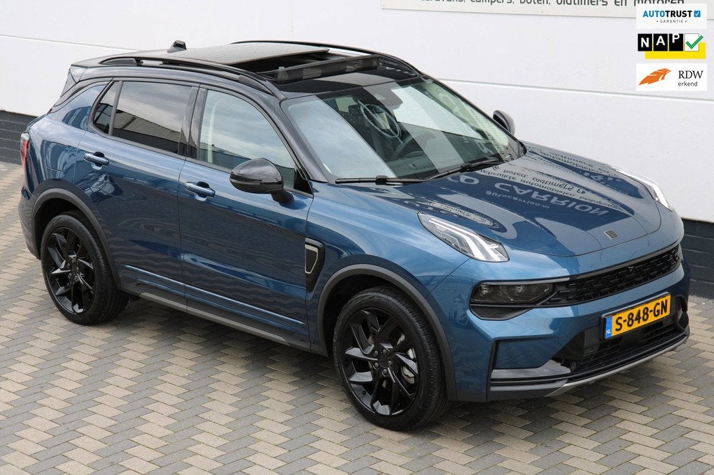Lynk & Co 01 1.5 PHEV Black Pack 262PK 360° Camera Snellade, Auto's, Lynk & Co, Stof, Blauw, 120 €/maand, Bedrijf