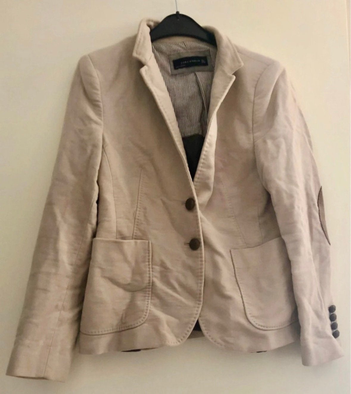 Blazer dames, Ophalen of Verzenden, Zo goed als nieuw, Maat 42/44 (L), Beige
