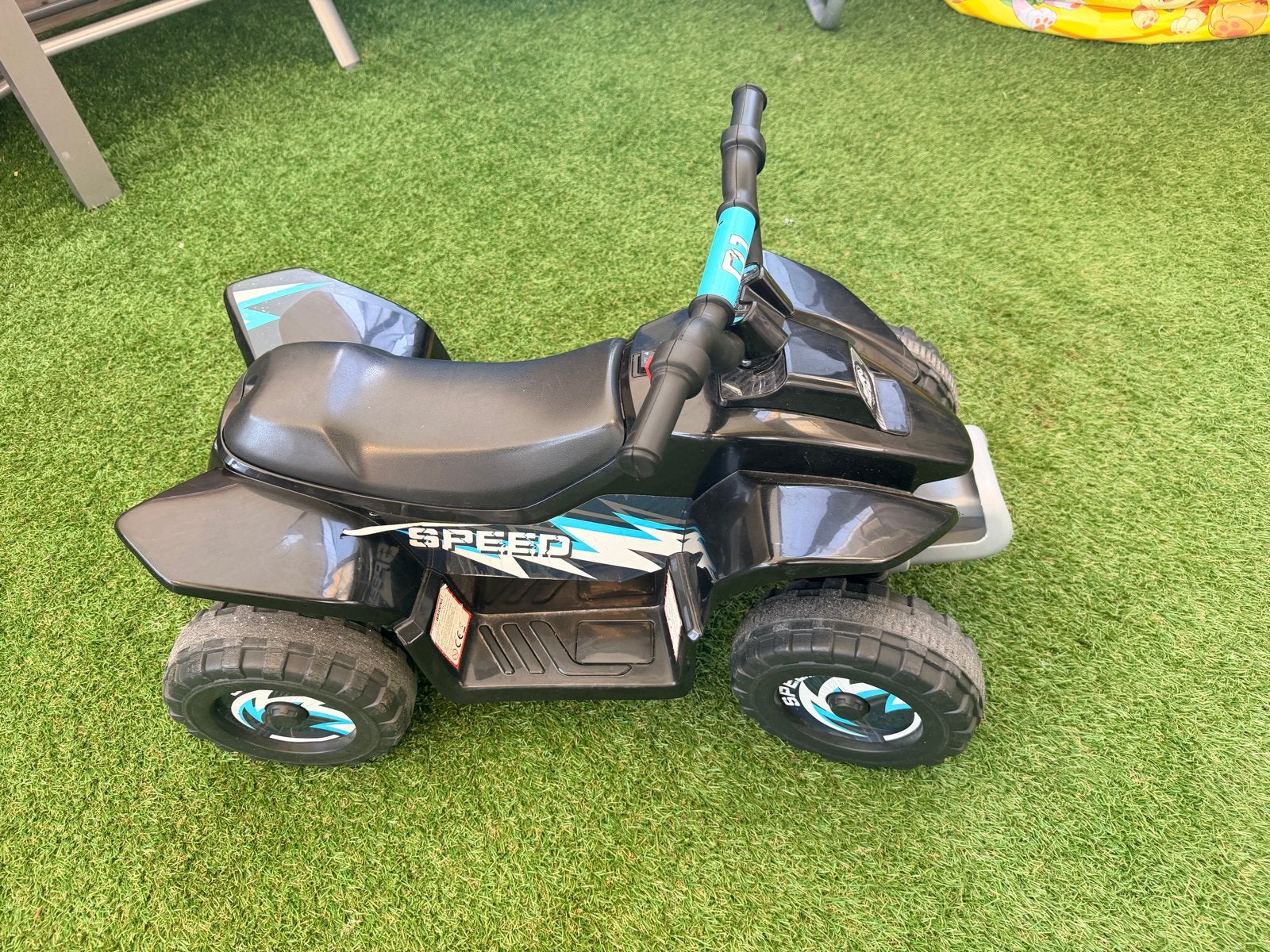 Elektrische kinderquad - Zwart met blauwe accenten, Ophalen, Gebruikt, Overige typen