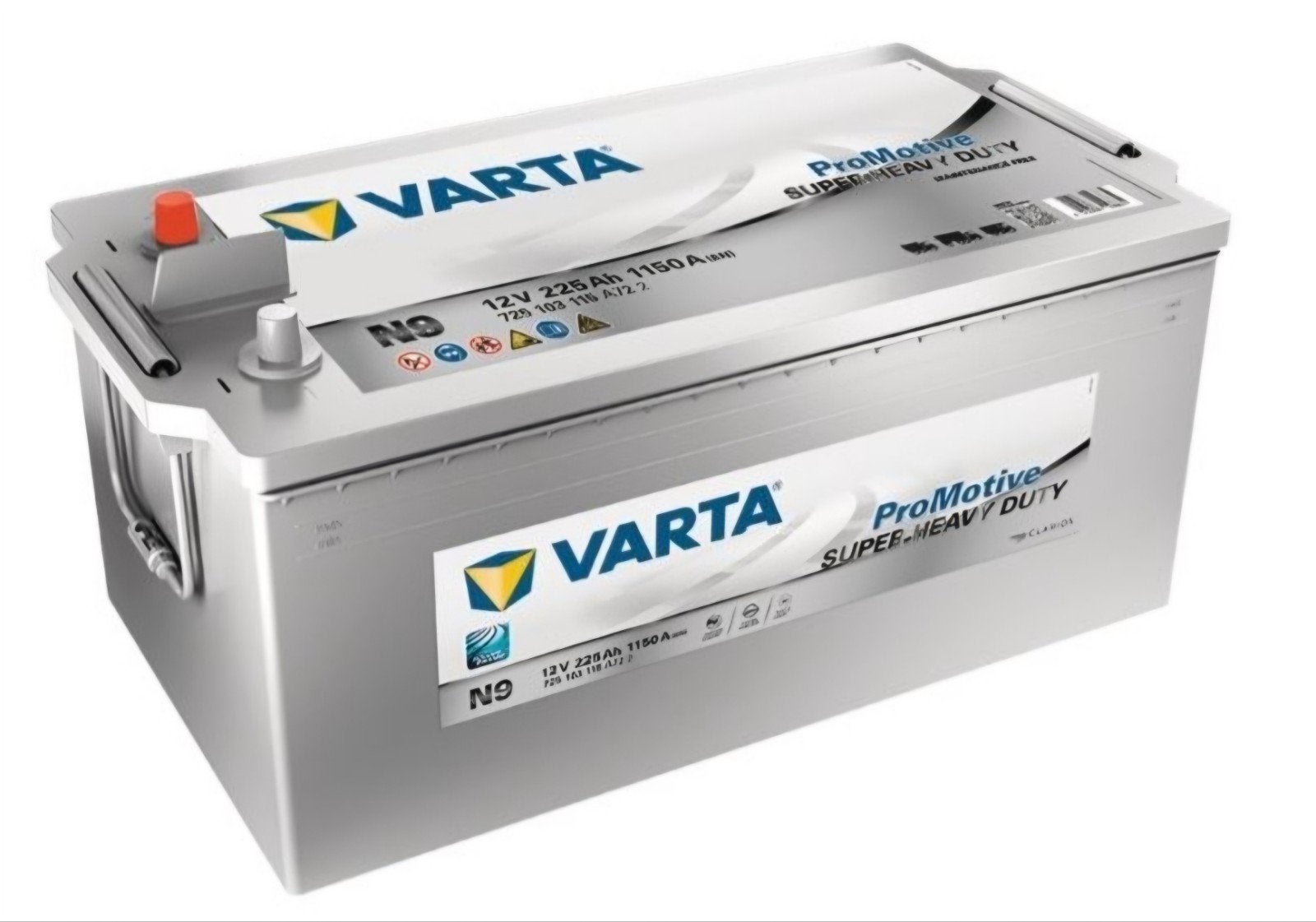 Sterke Varta ProMotive Super Heavy Duty Accu N9 12V 225Ah, Gebruikt, Universele onderdelen