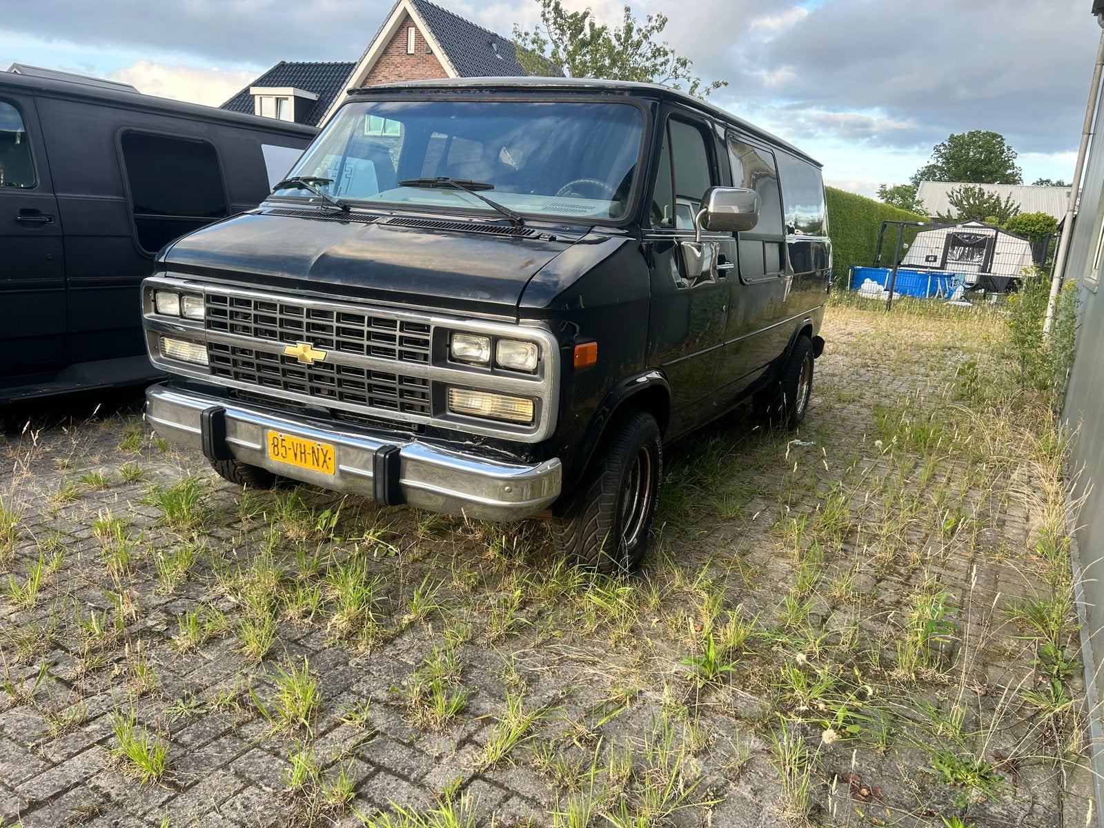 Chevrolet Chevy van low top camper kenteken., Automaat, 8 cilinders, Chevrolet, Zwart