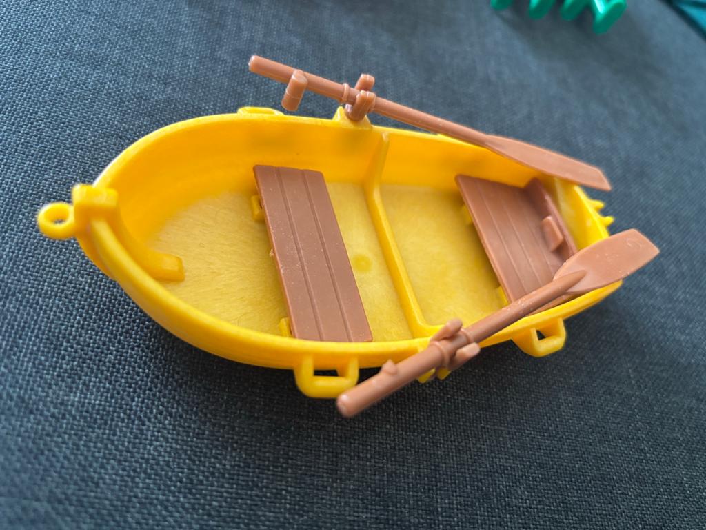 Playmobil Vintage Gele Roeiboot met Peddels - Piraten, Ophalen of Verzenden, Zo goed als nieuw, Los playmobil
