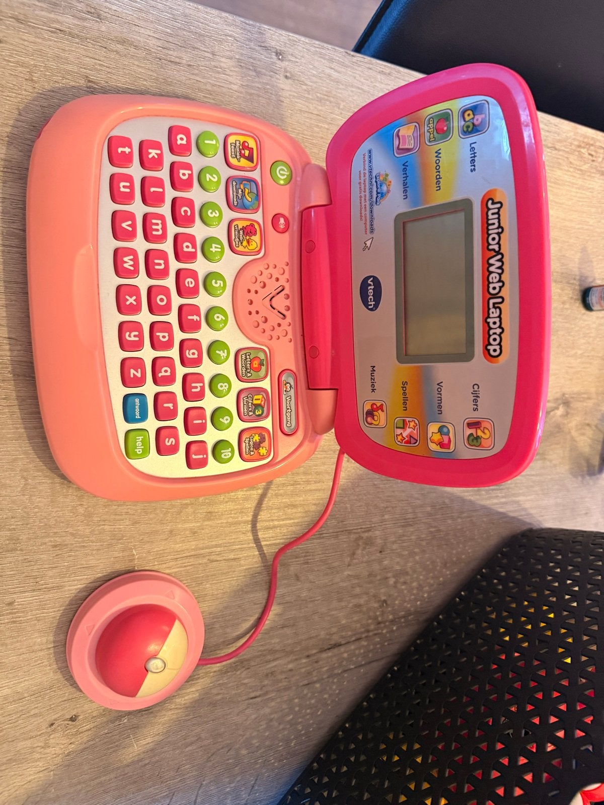 Vtech Junior Web Laptop - Spelenderwijs Leren (Roze), Ophalen, Gebruikt, Taal en Lezen, Met geluid