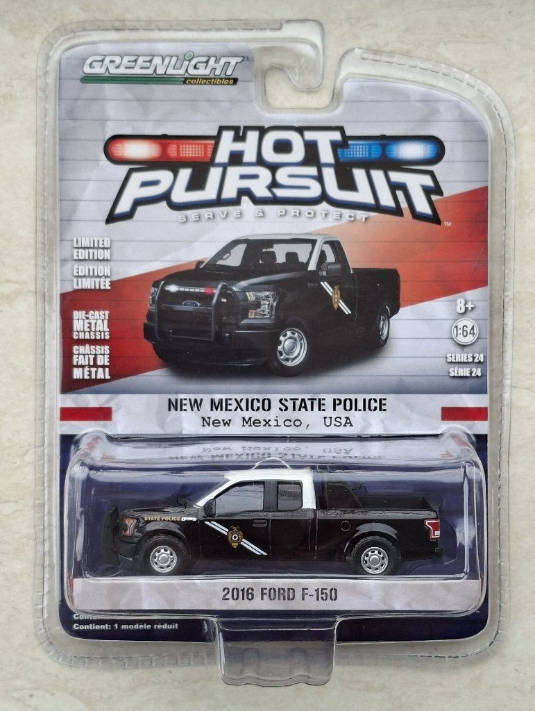 2016 Ford F-150 van Greenlight 1/64 New Mexico State Police, Ophalen of Verzenden, Nieuw, Auto