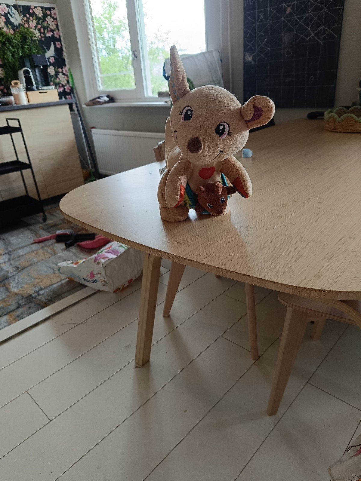 Schattige Kangoeroe Knuffel met Baby, Overige typen, Ophalen of Verzenden, Zo goed als nieuw, Middelgroot (20 tot 80 cm)