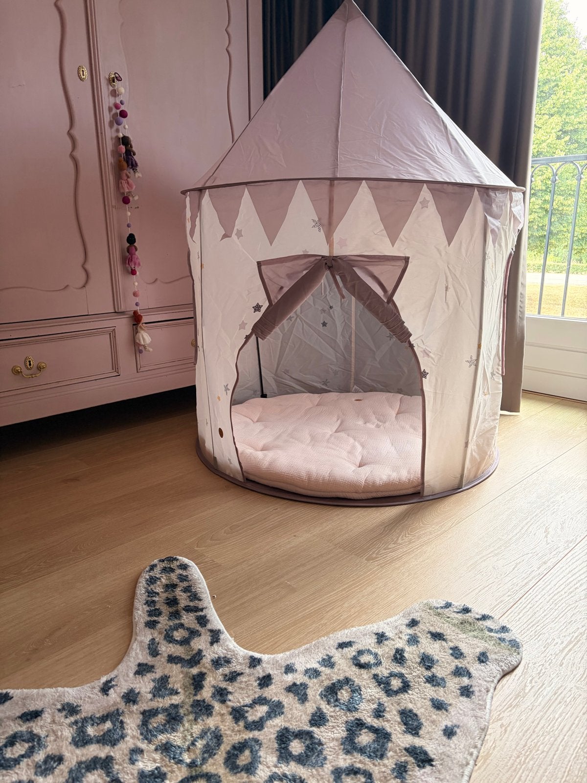 Leuk speeltentje voor kinderen - Roze/paars met sterren, Ophalen, Zo goed als nieuw
