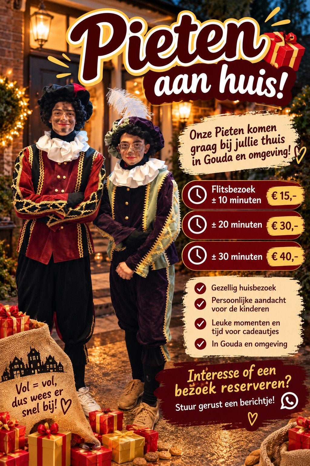 pieten aangeboden, Alle leeftijden, Ophalen of Verzenden, Zo goed als nieuw