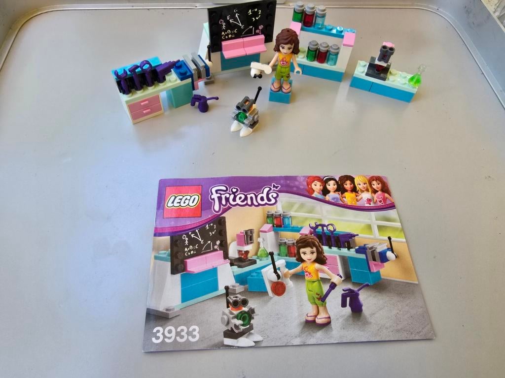 LEGO Friends 3933 Olivia's laboratorium, Compleet, Lego, Friends, Ophalen of Verzenden