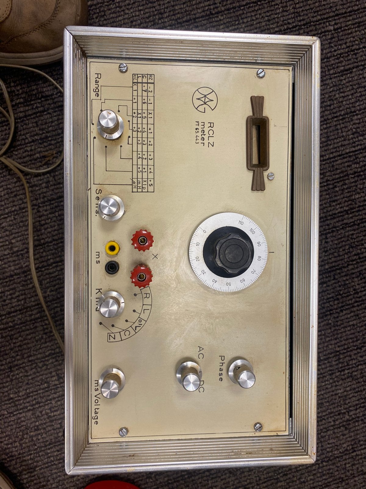 Vintage RCLZ Meter - Meetinstrument voor elektronica, Ophalen of Verzenden, Gebruikt, Elektriciteit
