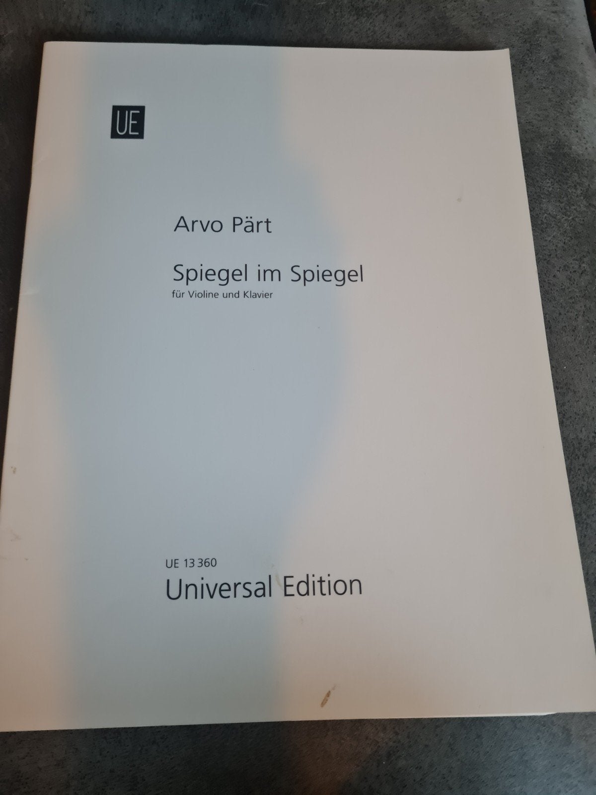 Arvo Pärt - Spiegel im Spiegel (viool en piano), Muziek en Instrumenten, Bladmuziek, Ophalen of Verzenden