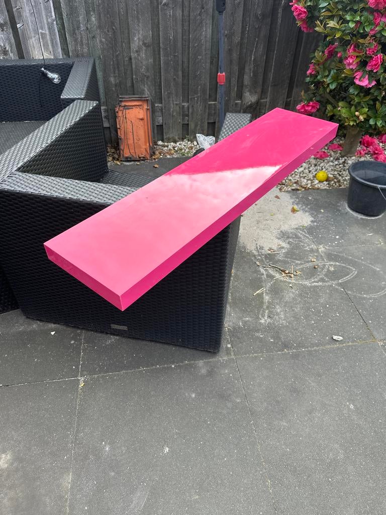 IKEA wandplank roze, Tuin en Terras, Ligbedden, Ophalen, Zo goed als nieuw