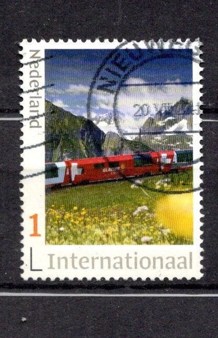 gestempelde zegel. Persoonlijke: Trein, internationaal, Ophalen of Verzenden, Na 1940, Gestempeld