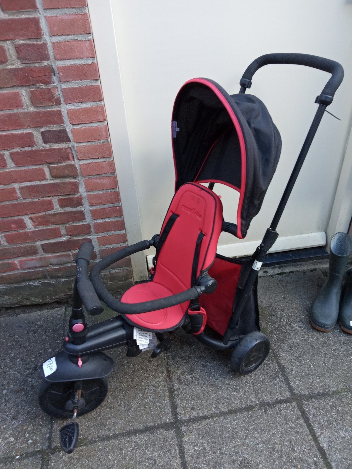 duwfiets driewieler smartrike, Ophalen, Gebruikt, Smartrike, Duwstang