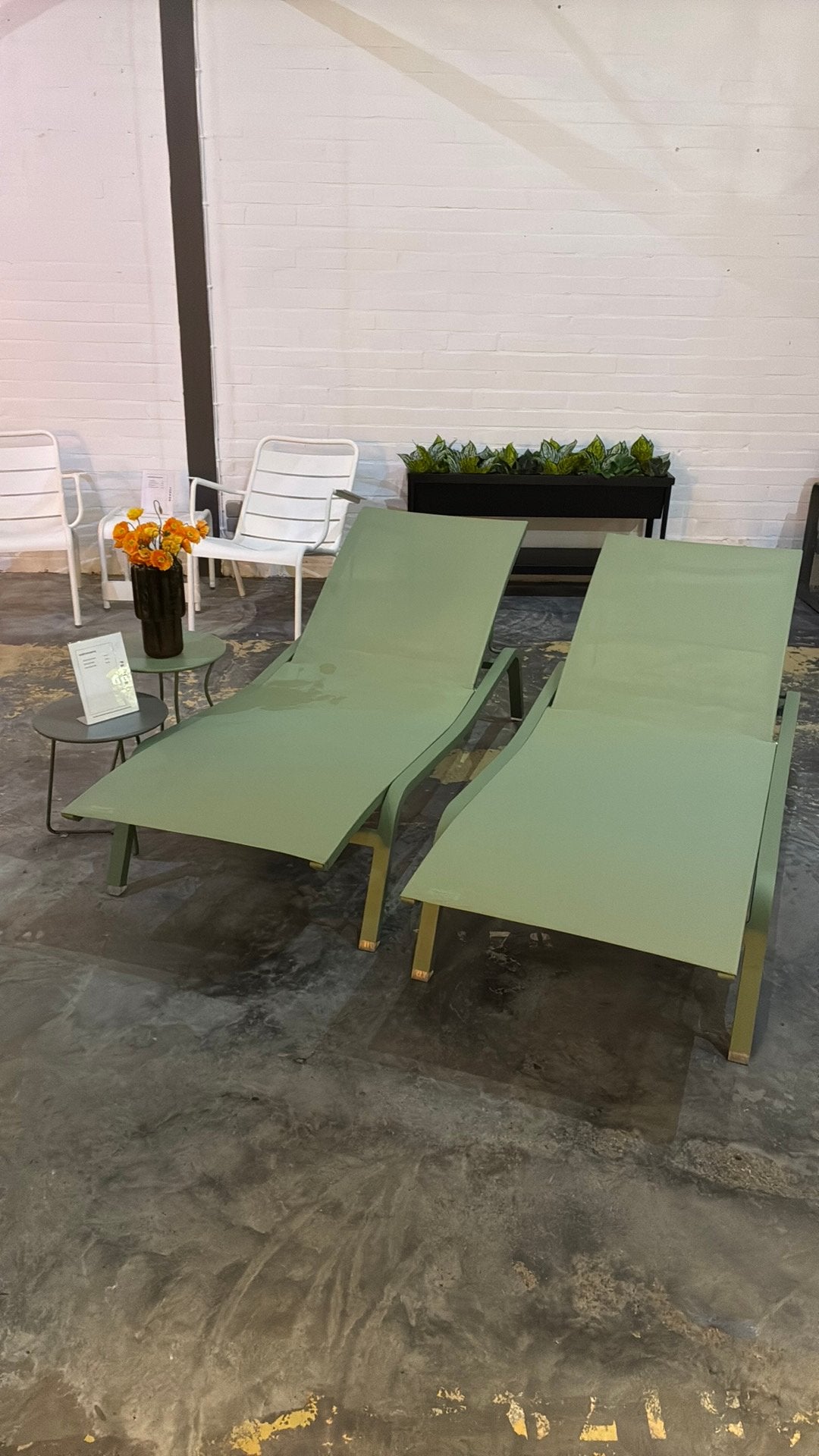 FERMOB ligbedden aluminium met textilene, ALIZE collectie., Ophalen, Nieuw, Aluminium