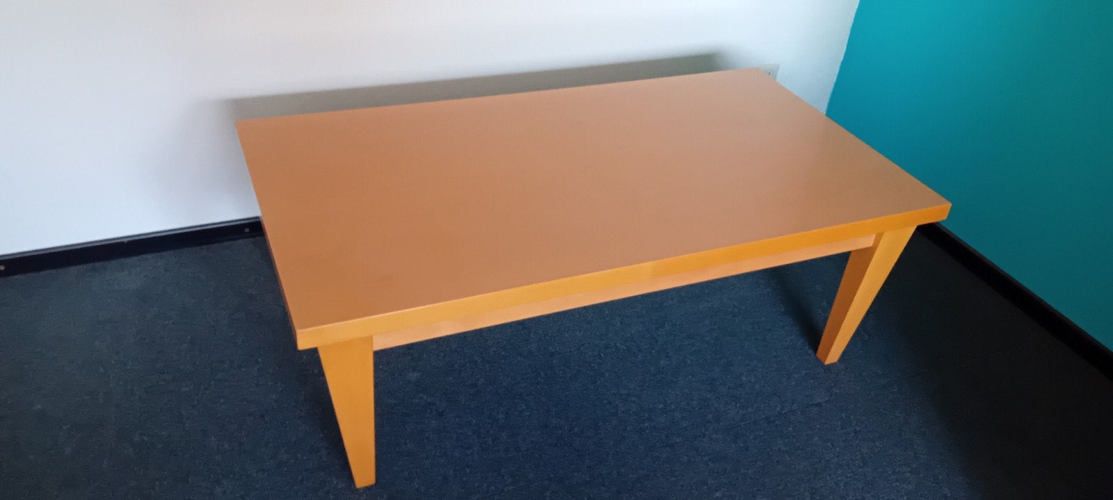gratis salontafel Massief grenen., Ophalen, Gebruikt, 100 tot 150 cm, 50 tot 100 cm