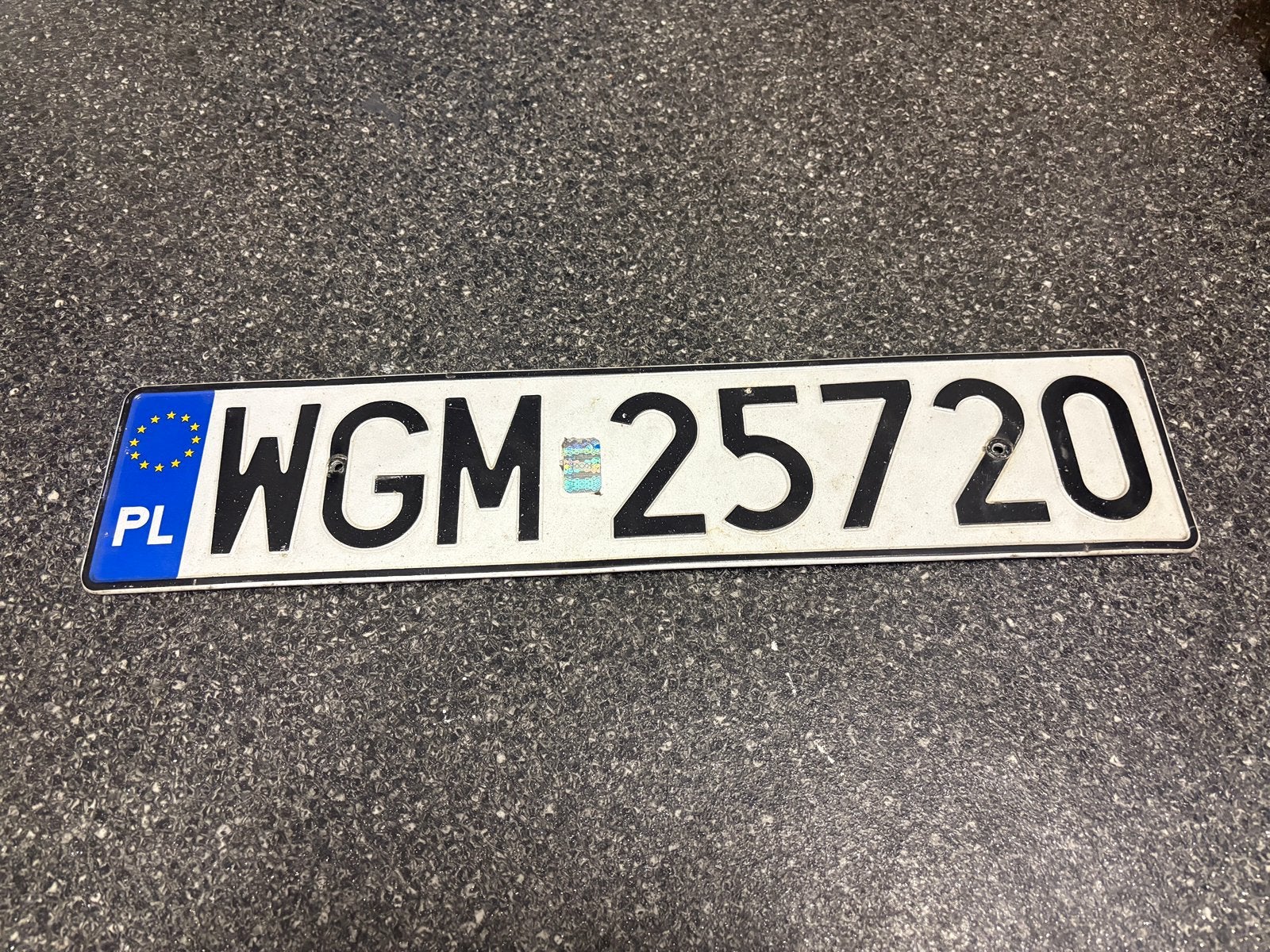 Kentekenplaat / nummerbord Polen, Ophalen of Verzenden, Zo goed als nieuw