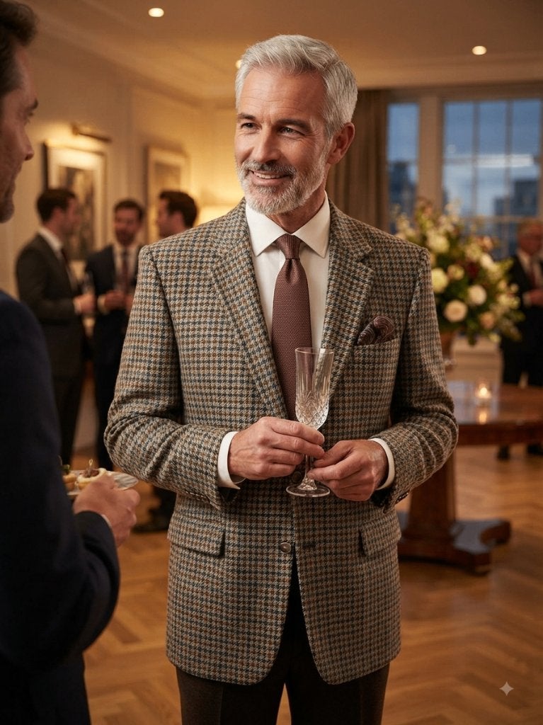 Harris Tweed colbert blazer, maat 25, Maat 52/54 (L), Harris Tweed, Meerkleurig, Ophalen of Verzenden