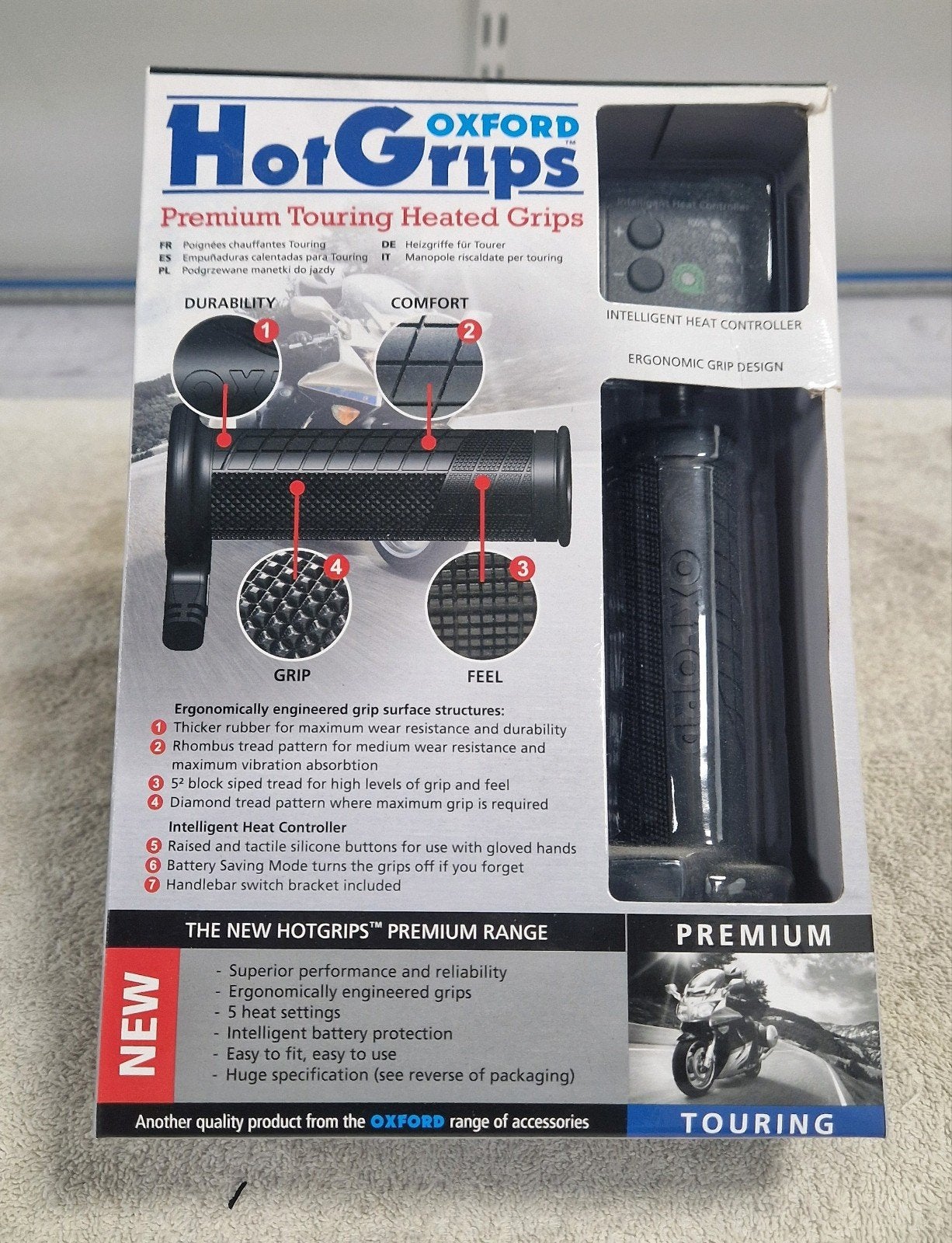 NIEUW️ Oxford Hotgrips Premium Touring Verwarmde Handvatten, Motoren, Ophalen of Verzenden, Nieuw