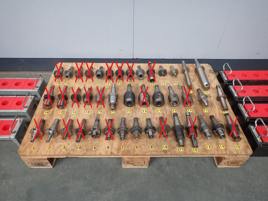 SK40 / ISO40 / Stijlconus 40 / Din 2080 / NT40 / 42x + rek, Doe-het-zelf en Verbouw, Gereedschap | Freesmachines, Niet ingevuld