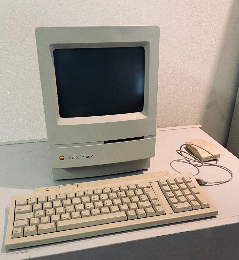 Klassieke Apple Macintosh Classic computer, Computers en Software, Vintage Computers, Ophalen, Apple Macintosh