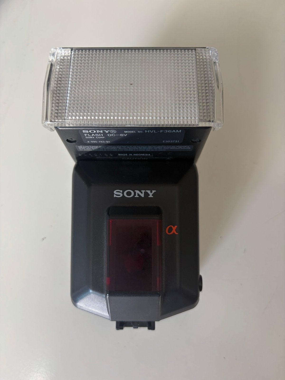 Sony HVL-F36AM Bovenflitser - Zo goed als nieuw, Ophalen, Draaibaar, Externe flitser, Zo goed als nieuw