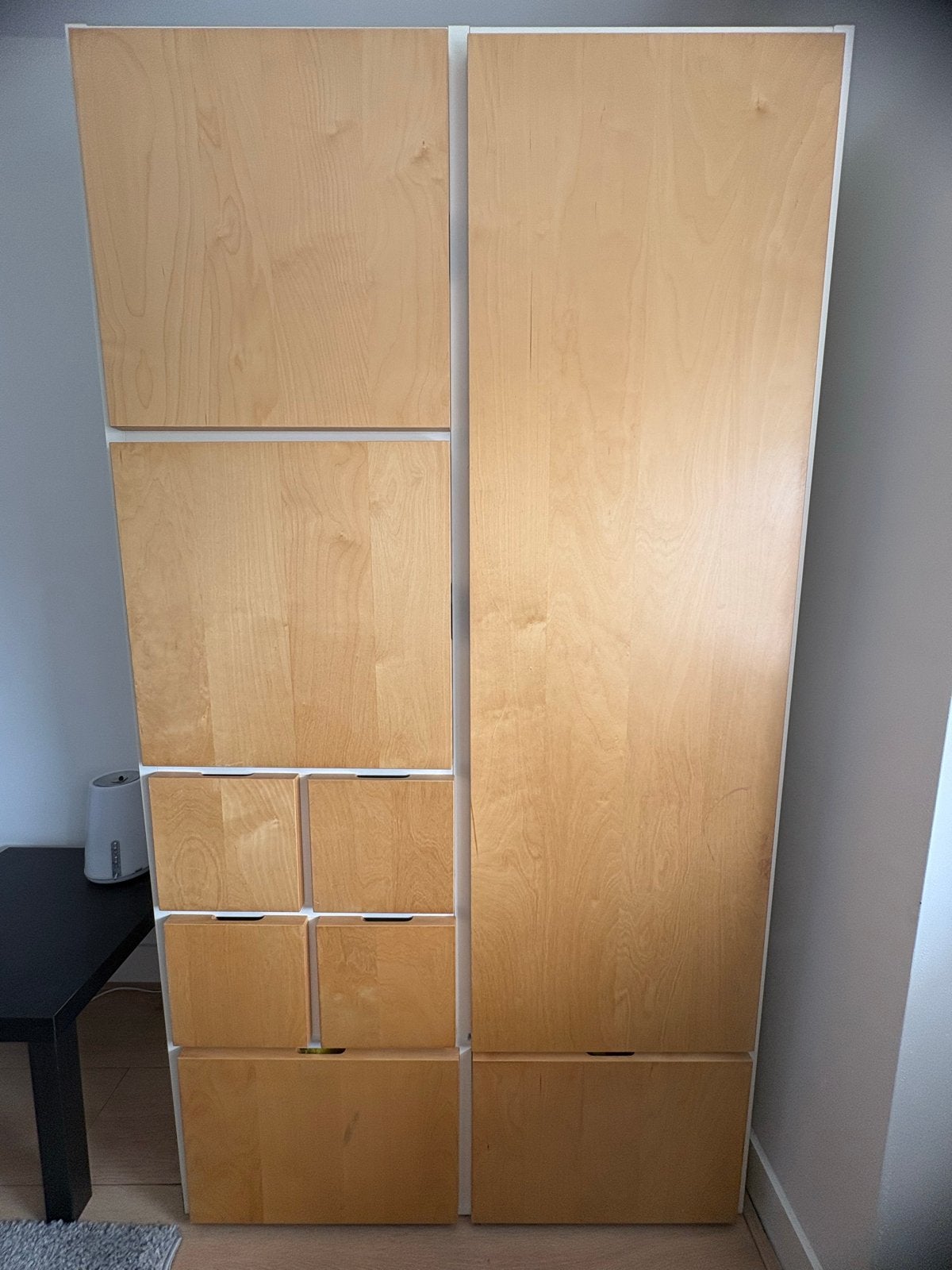 Ikea kledingkast (Rakke) met lades en deuren, Huis en Inrichting, Kasten | Kledingkasten, 100 tot 150 cm, 200 cm of meer, Ophalen of Verzenden