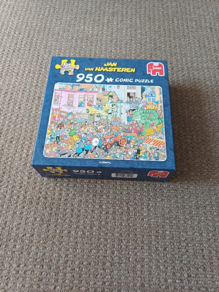 Puzzel Jan van Haasteren 950 st. carnaval, Ophalen of Verzenden, 500 t/m 1500 stukjes, Zo goed als nieuw, Legpuzzel