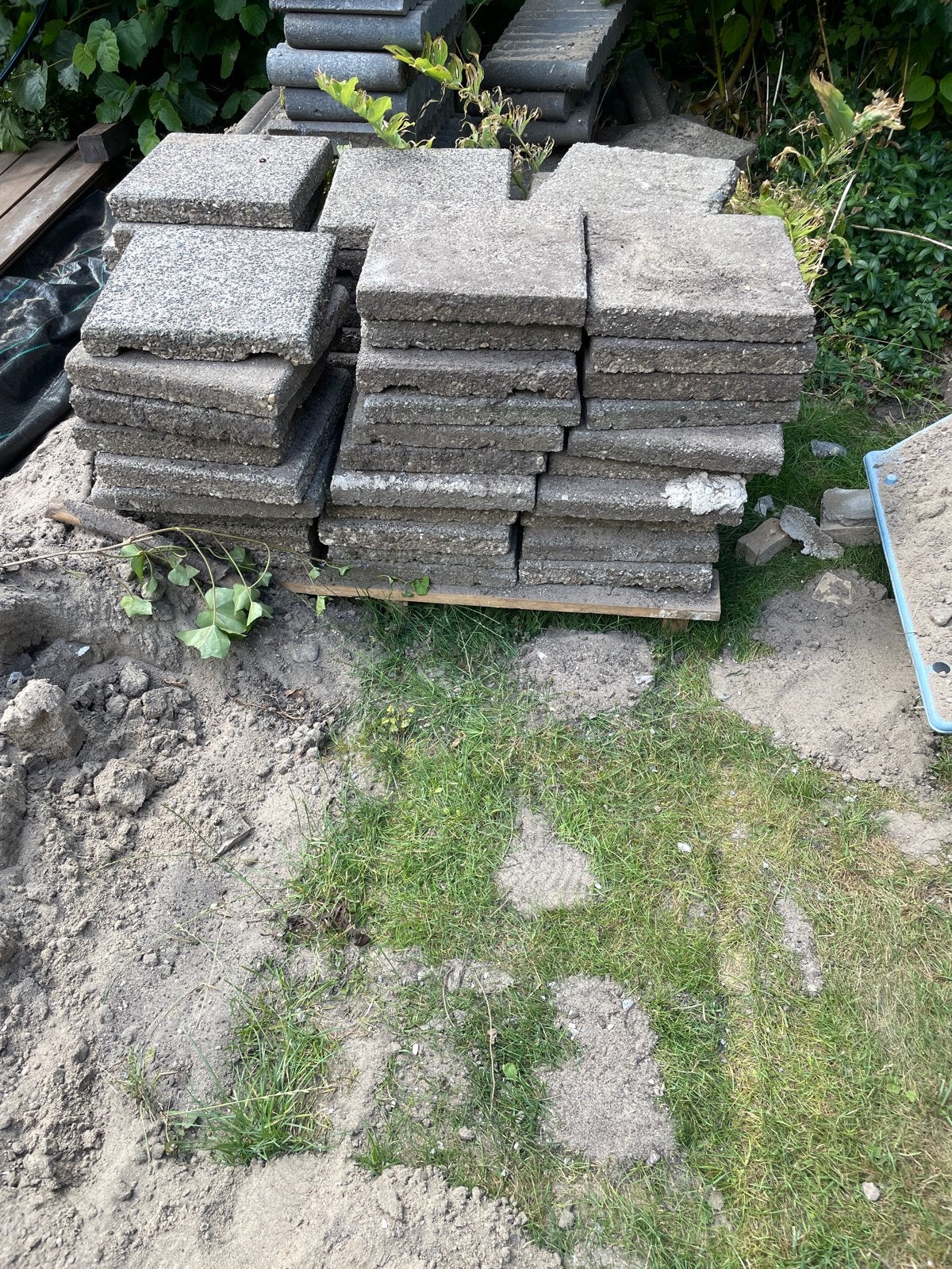 Tuintegels 30x30 - Gebruikt, Ophalen, Gebruikt, 10 m² of meer, Beton