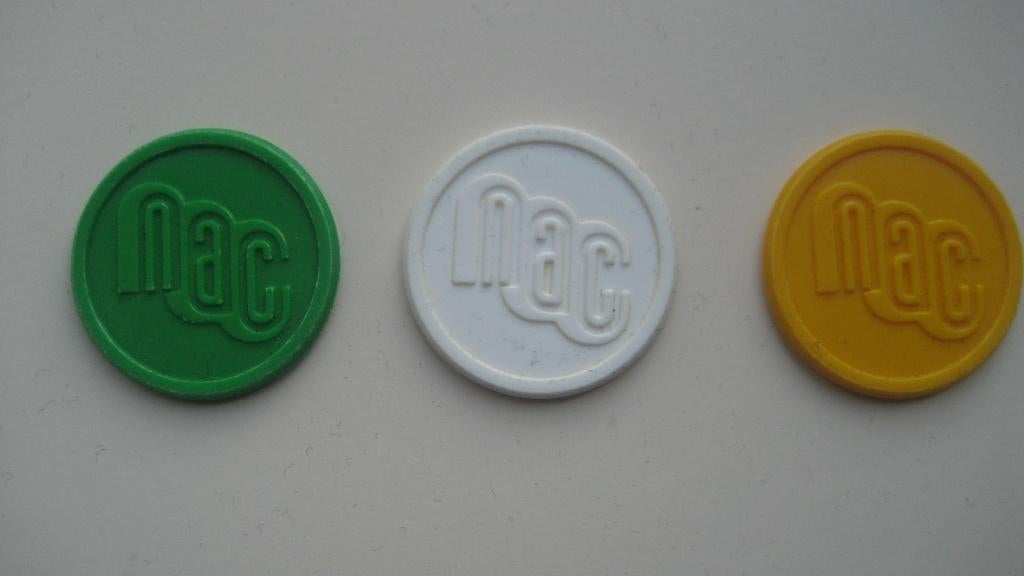 Oude NAC consumptiemunt begin jaren 90 (FUJI), Ophalen of Verzenden, Zo goed als nieuw, NAC Breda, Overige typen