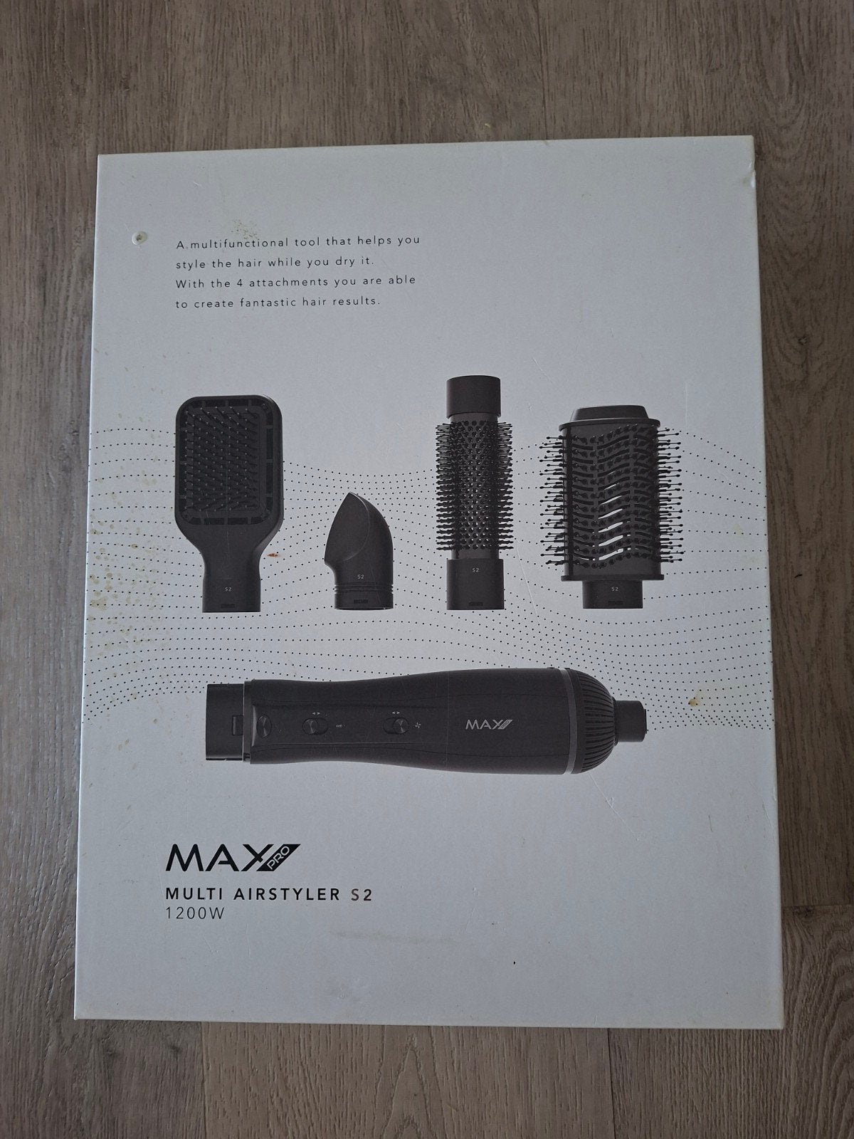 Max Pro Multi Airstyler 1200W met toebehoren, Ophalen of Verzenden, Zo goed als nieuw, Haarverzorging