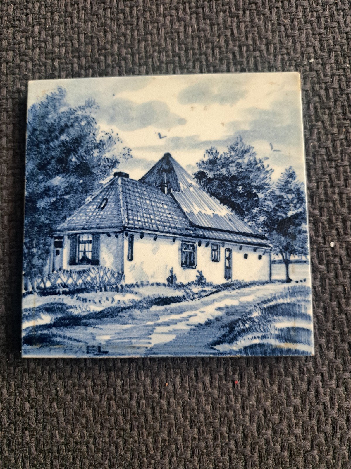 Delft Holland tegel "texel", Ophalen of Verzenden
