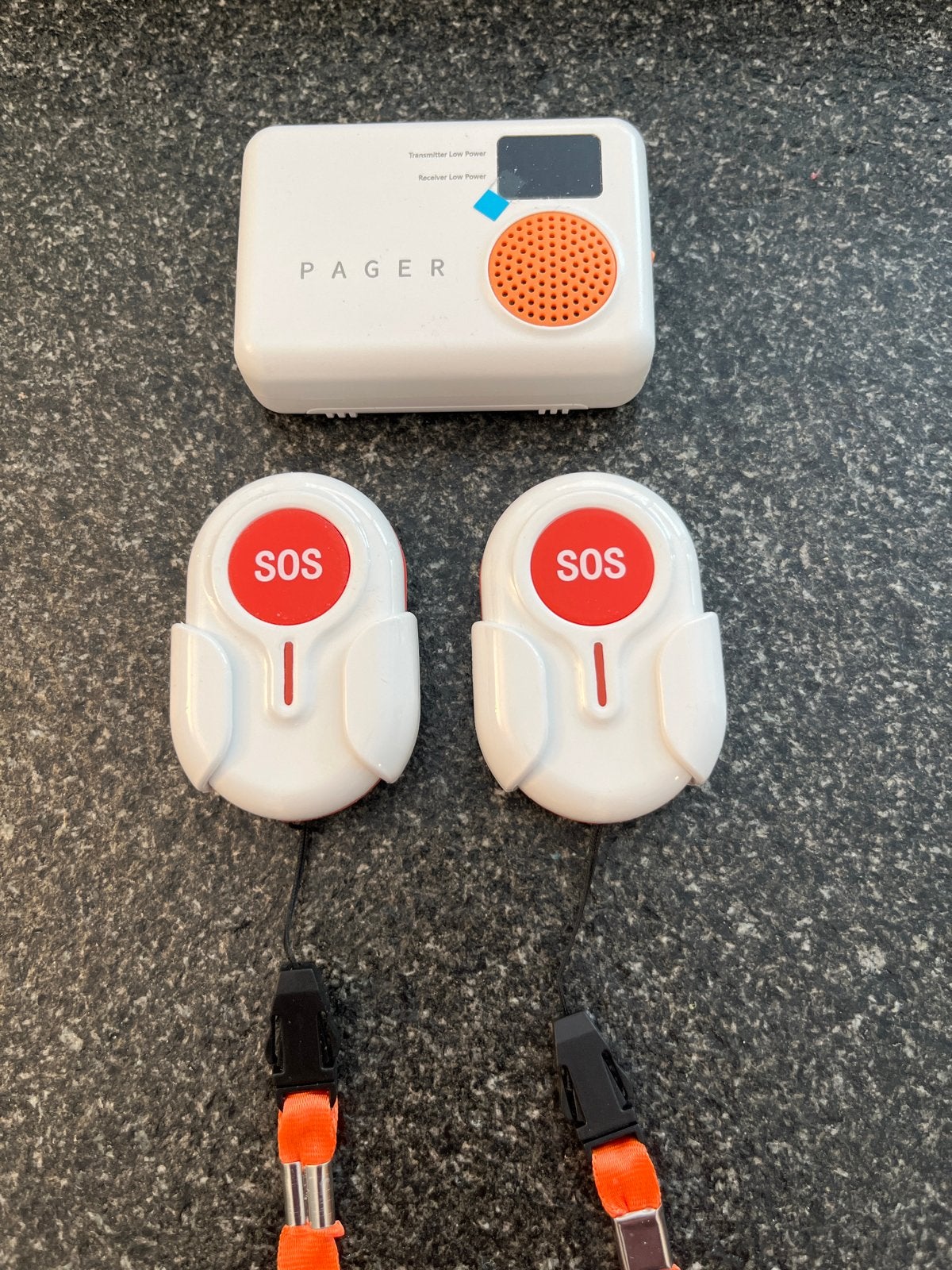 PAGER Personenalarm met 2 SOS-knoppen, Ophalen of Verzenden, Zo goed als nieuw