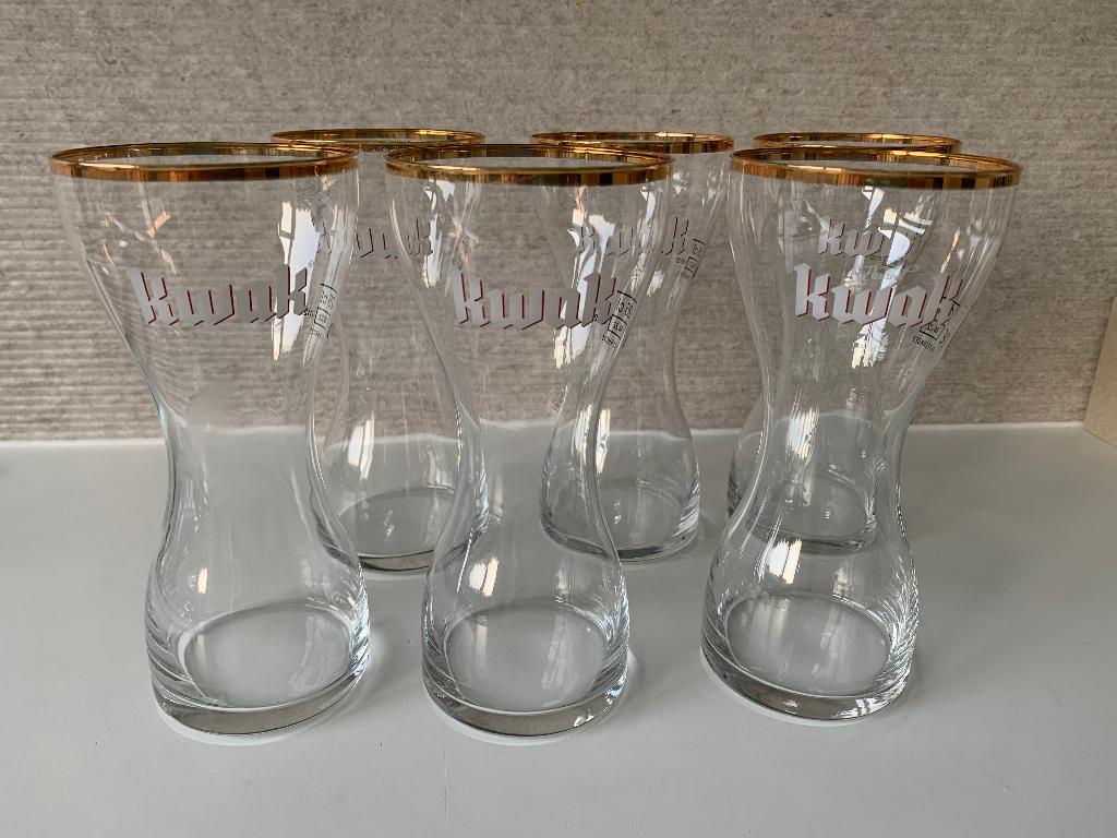 6 mooie nieuwe Pauwel Kwak glazen Kwak glas, Verzamelen, Ophalen, Nieuw, Glas of Glazen, Overige merken
